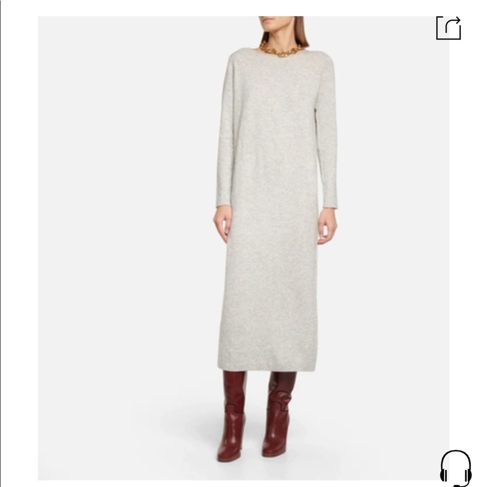 Jardin Des Orangers wool and cashmere midi dress size Small - NWT